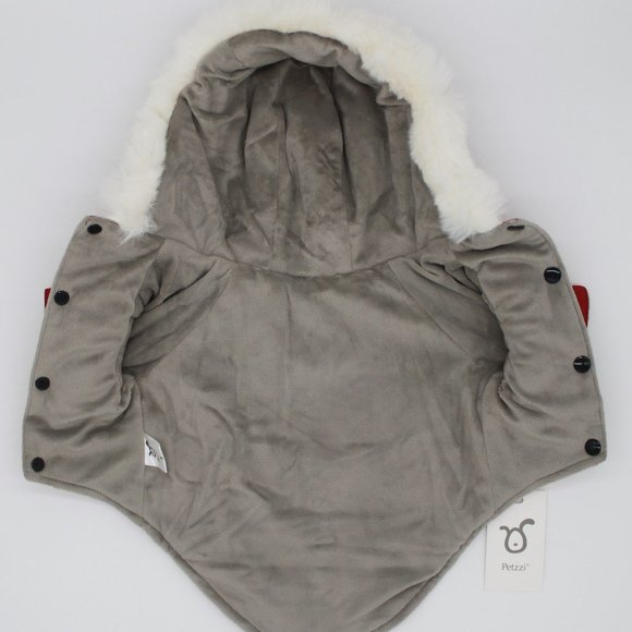 Petzzi Pet Dog Puppy Clothes Winter Insulated Coat Jacket Alexander Dark Red - Picture 7 of 9